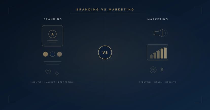 Branding vs Marketing: Cuál es la Diferencia y Por Qué Importa
