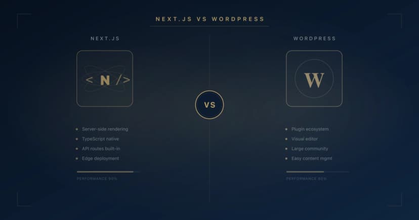 Next.js vs WordPress in 2026: Which One Should You Choose?